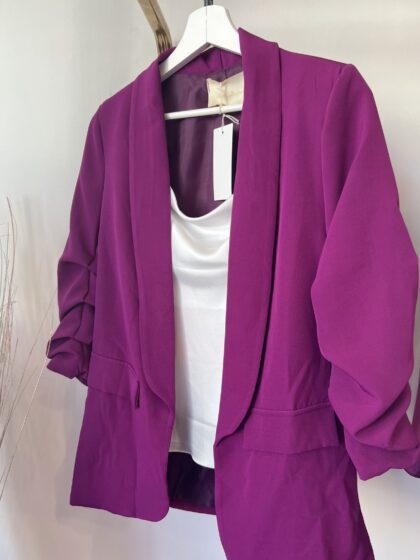 Veste blazer prune NOELIA