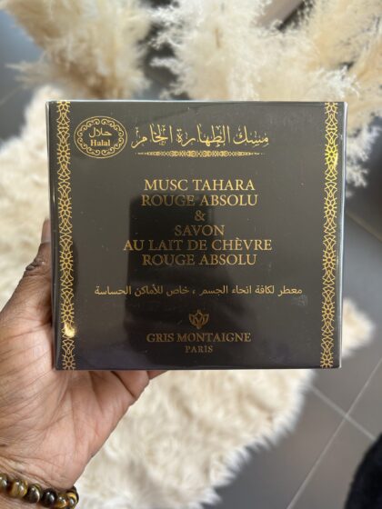Coffret musc TAHARA ROUGE ABSOLUT et savon au lait de chèvre