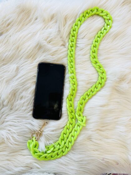 Chaîne de téléphone vert