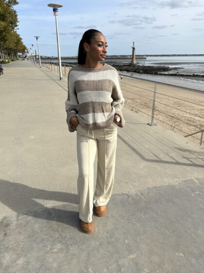 Pantalon jog beige KATI