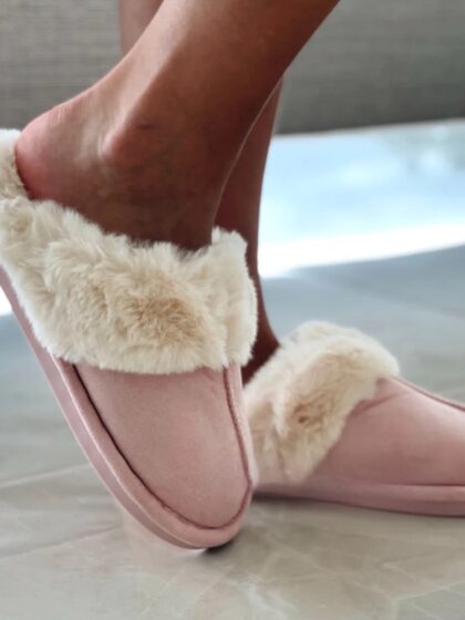 Chausson fourrés rose LISE