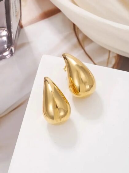 Boucles d’oreilles acier inoxydable or