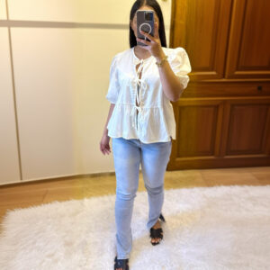 blouse à nouer blanche ALIA