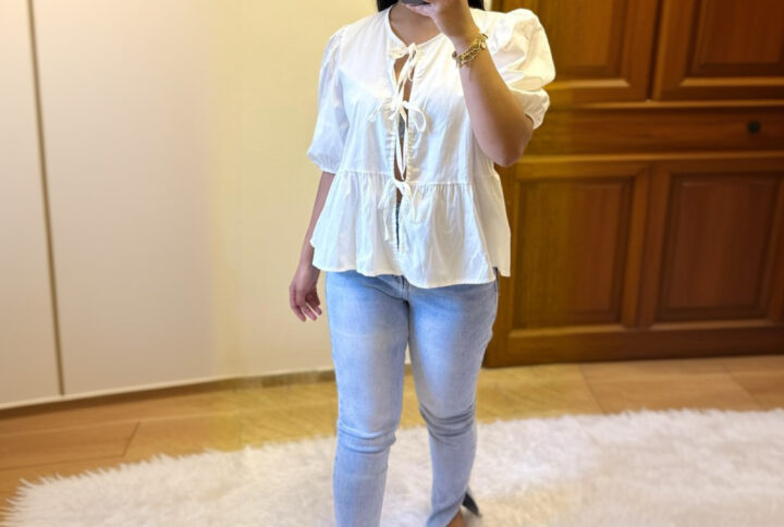 blouse à nouer blanche ALIA