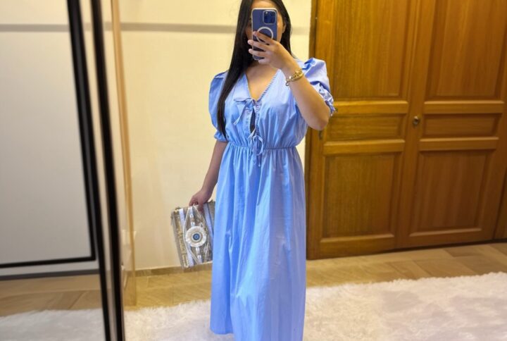 robe longue à nouer