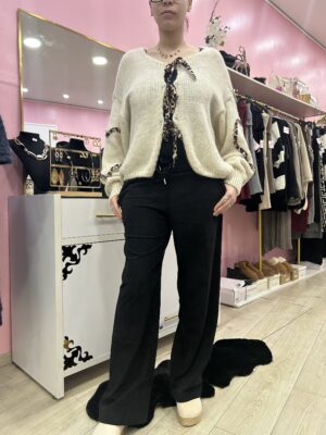 Pantalon noir velours