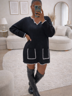 Tunique noire LAURENE