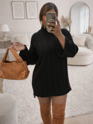 Robe pull ESTELLE noire