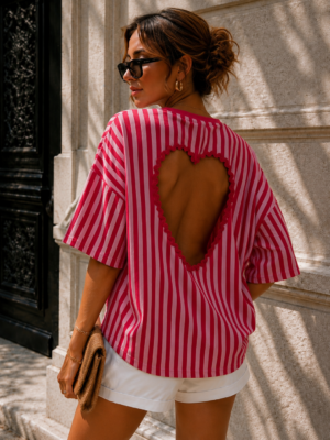TEE shirt love rayé